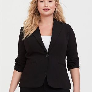 Torrid Scrunch Sleeve Blazer Size 2